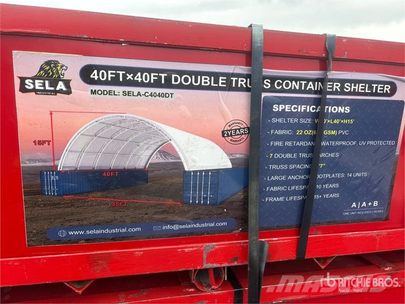 SELA C4040DT 40 ft x 40 ft Container Shelter (Unus 其他