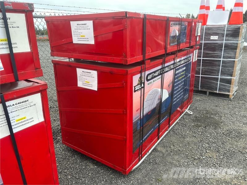 SELA C4040DT 40 ft x 40 ft Container Shelter (Unus Būvniecība- Citi
