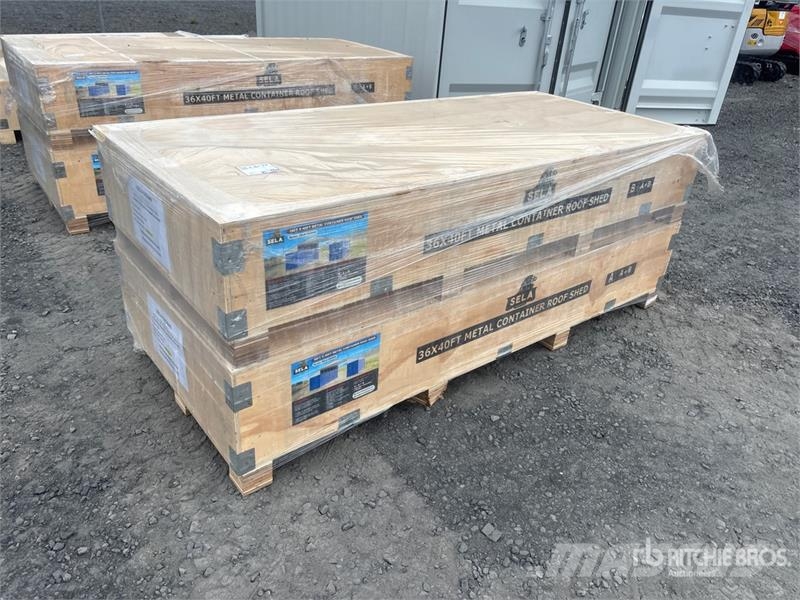  SELA CR3640 36 ft x 40 ft Container Shelter (Unuse Sonstige Baumaschinen