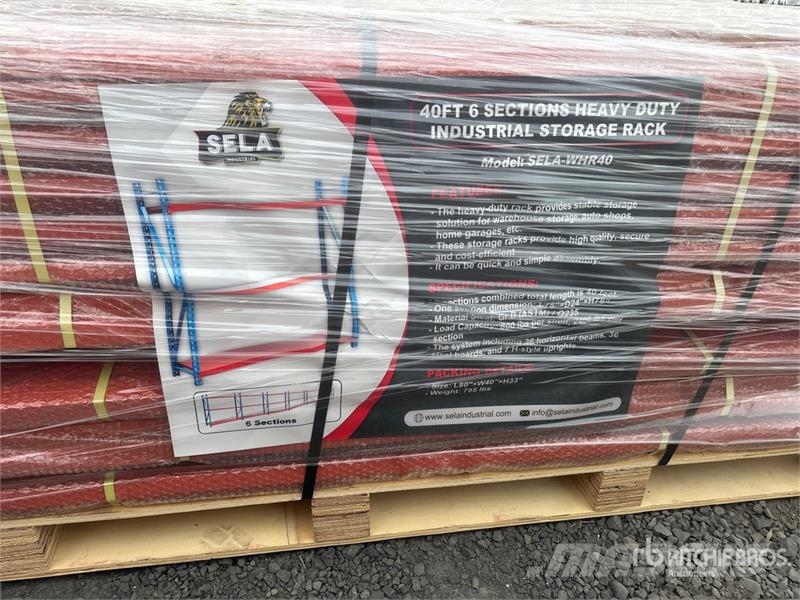SELA WHR40 40 ft 6 Section Pallet Racking (Unused) 其他