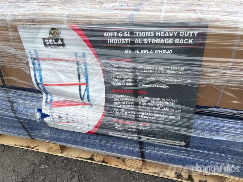 SELA WHR40 40 ft 6 Section Pallet Racking (Unused) 其他