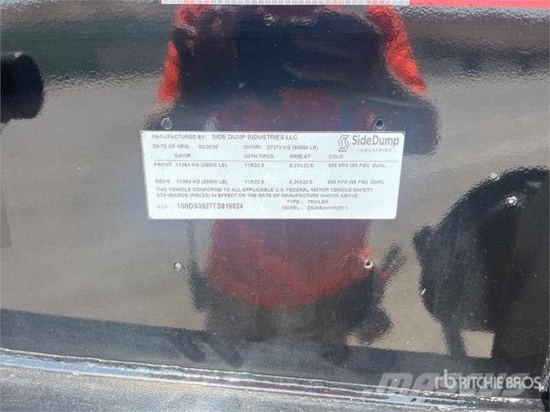 Side Dump Industries DS39BAH1R2R11 Billenő pótkocsik