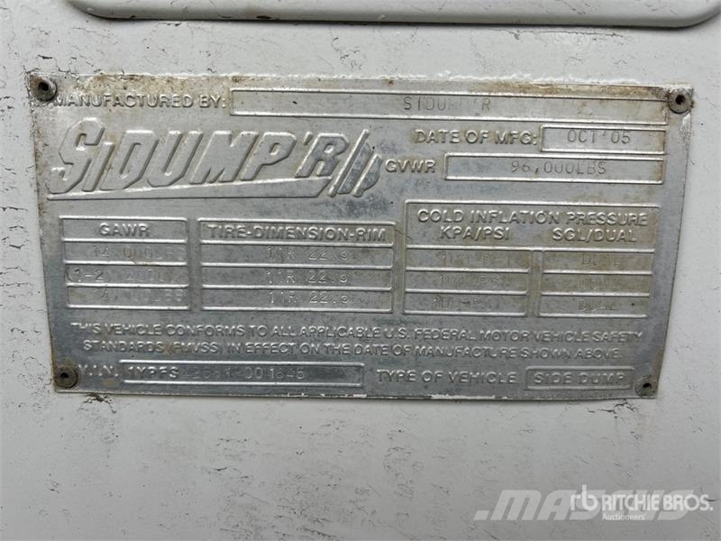Sidump'r 38 ft Quad/A Side Dump Trailer Kiper prikolice