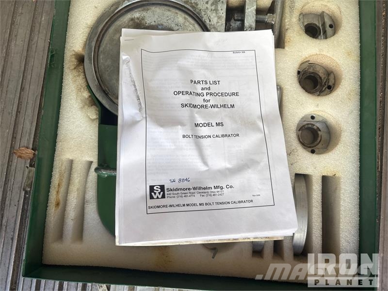  Skidmore-Wilhelm Bolt Tension Measuring Machine مكونات أخرى