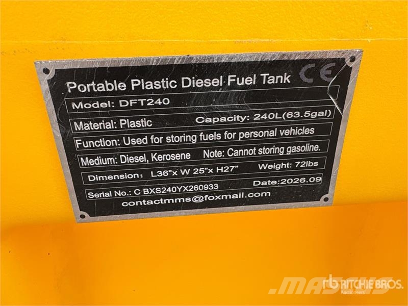 SKLP SK-DFT240 Portable Poly Diesel Fuel Tank (Unu Kraftstoff- und Zusatzstoffbehälter