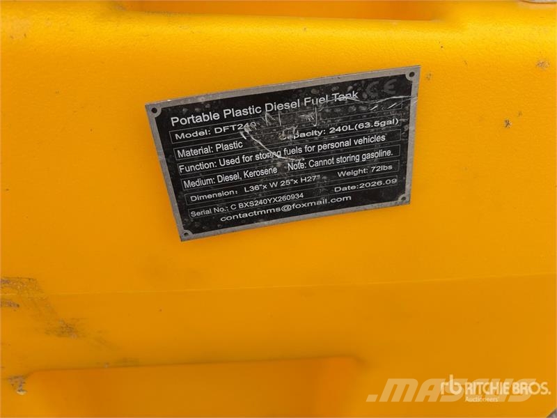 SKLP SK-DFT240 Portable Poly Diesel Fuel Tank (Unu Fuel and additive tanks