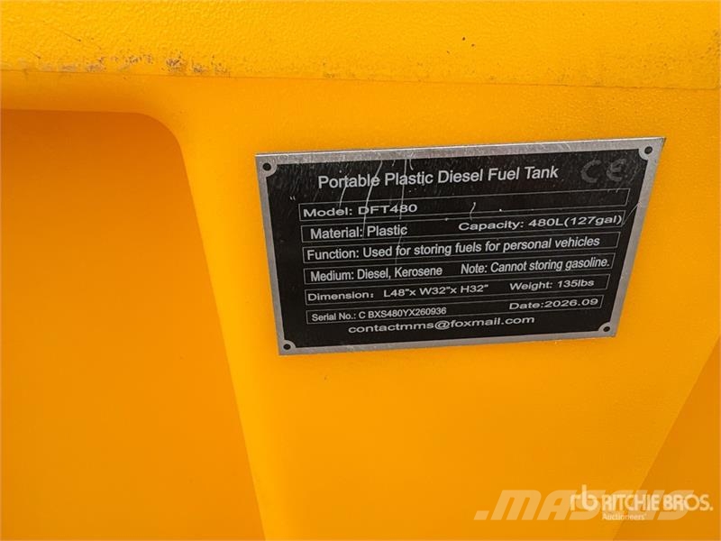 SKLP SK-DFT480 Portable Poly Fuel Tank (Unused) Fuel and additive tanks