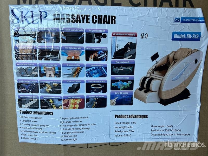 SKLP SK-S13 Massage Chair (Unused) Outros componentes