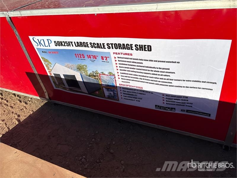 SKLP SK-S5025 25 ft x 50 ft Storage Building (Unus Stalen constructies