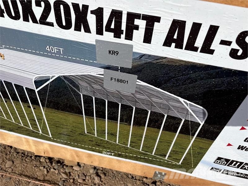 SKLP SK-SC40 20 ft x 40 ft x 14 ft Carport (Unused Teraskonstruktsiooniga ehitised