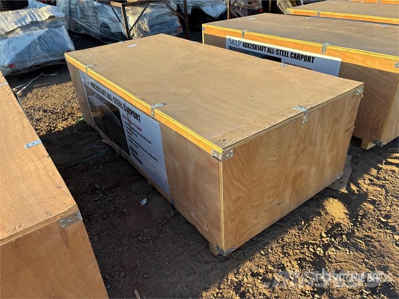 SKLP SK-SC40 20 ft x 40 ft x 14 ft Carport (Unused Stalen constructies