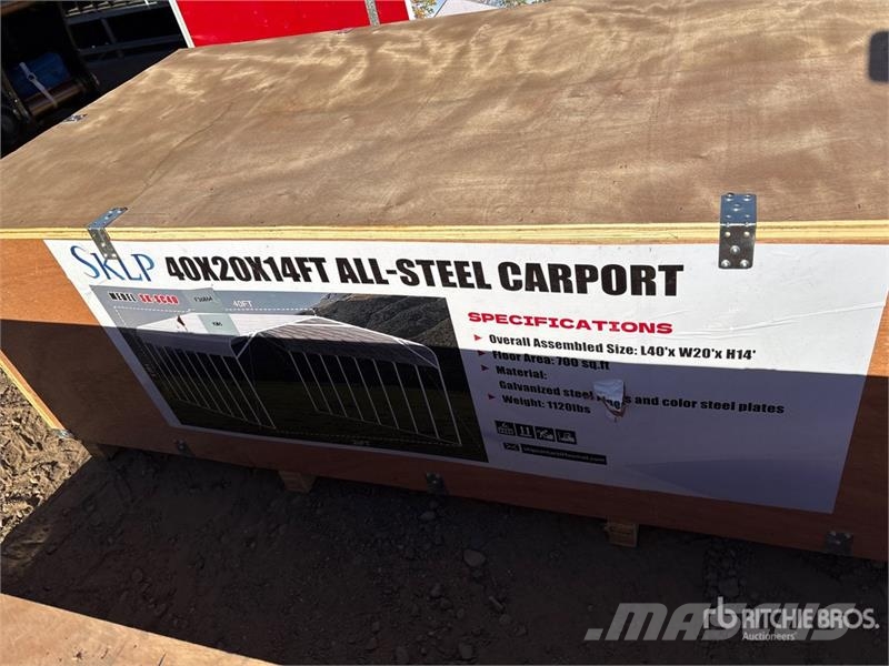 SKLP SK-SC40 20 ft x 40 ft Carport (Unused) Stalen constructies