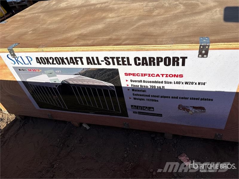 SKLP SK-SC40 20 ft x 40 ft Carport (Unused) Stalen constructies