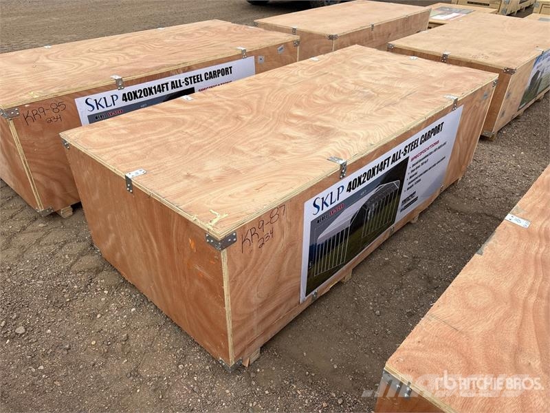 SKLP SK-SC40 20 ft x 40 ft 40 Ft x 20 Ft Carport ( Stahlrahmenaufbauten