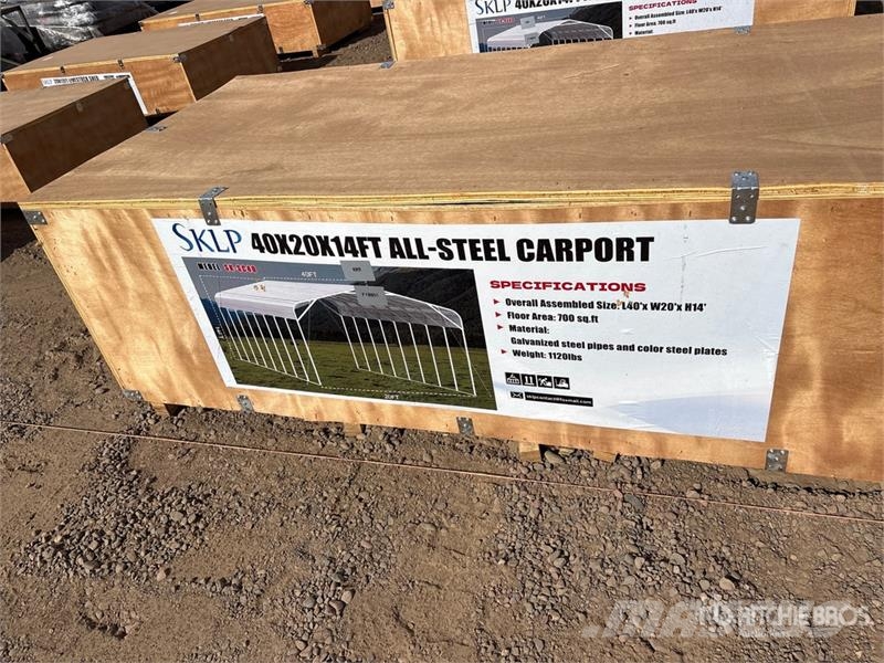 SKLP SK-SC40 20 ft x 40 ft x 14 ft Carport (Unused Teraskonstruktsiooniga ehitised