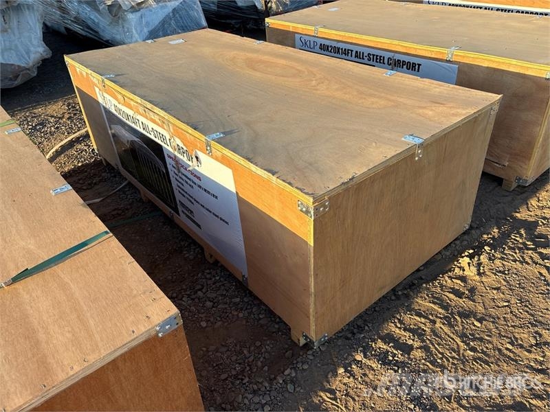 SKLP SK-SC40 20 ft x 40 ft x 14 ft Carport (Unused Stalen constructies