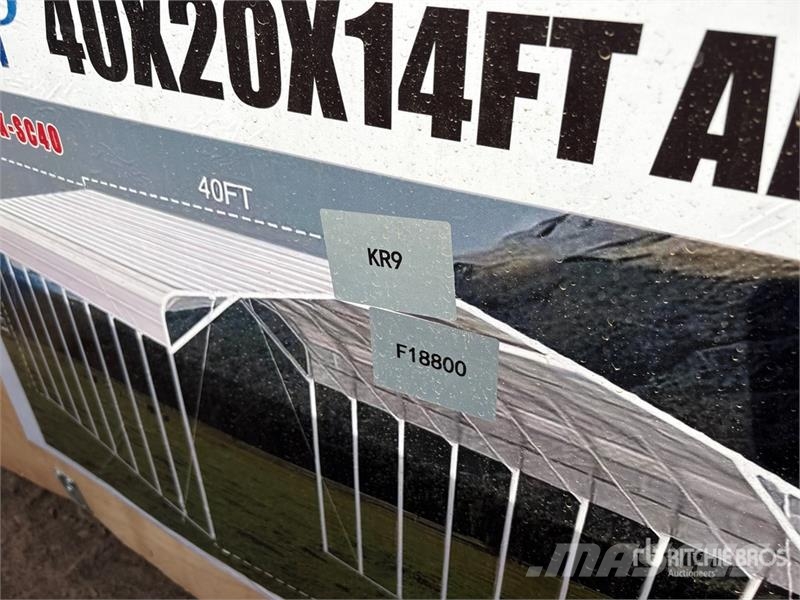 SKLP SK-SC40 20 ft x 40 ft x 14 ft Carport (Unused Teraskonstruktsiooniga ehitised