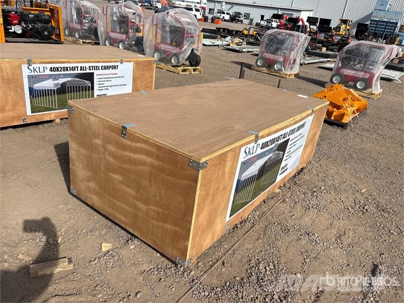 SKLP SK-SC40 20 ft x 40 ft x 14 ft Carport (Unused Teraskonstruktsiooniga ehitised