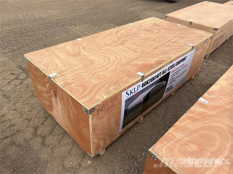 SKLP SK-SC40 20 ft x 40 ft 40 Ft x 20 Ft Carport ( Stahlrahmenaufbauten
