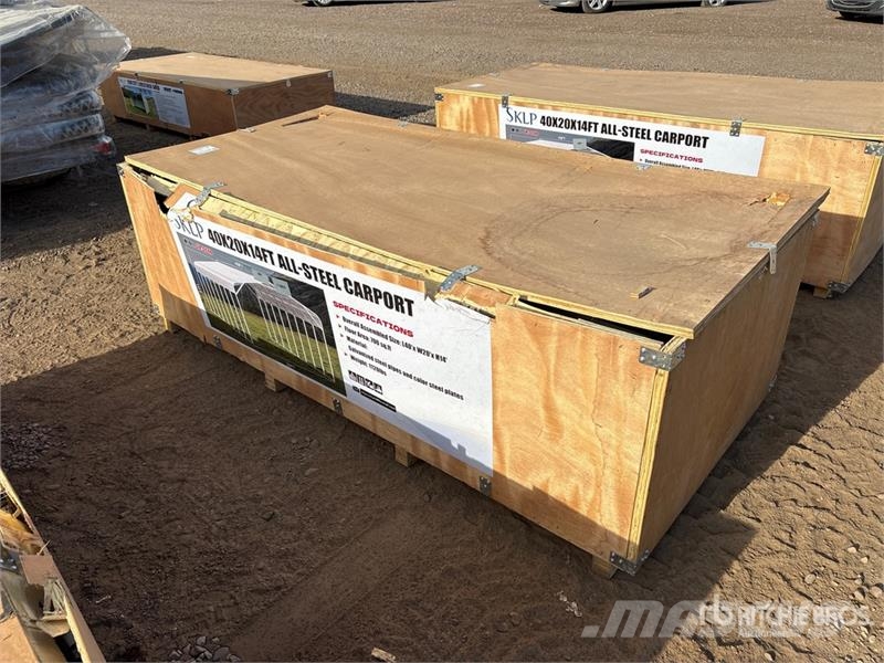 SKLP SK-SC40 20 ft x 40 ft x 14 ft Carport (Unused Teraskonstruktsiooniga ehitised