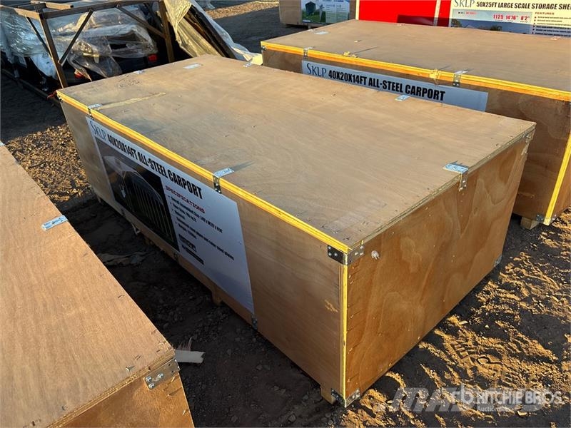 SKLP SK-SC40 20 ft x 40 ft x 14 ft Carport (Unused Stalen constructies
