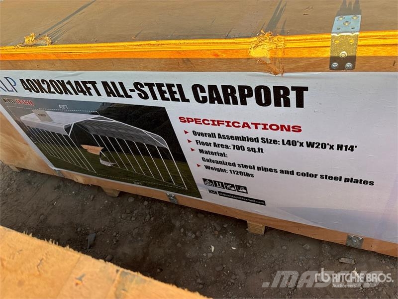 SKLP SK-SC40 20 ft x 40 ft x 14 ft Carport (Unused Stalen constructies