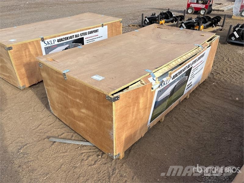 SKLP SK-SC40 20 ft x 40 ft x 14 ft Carport (Unused Teraskonstruktsiooniga ehitised