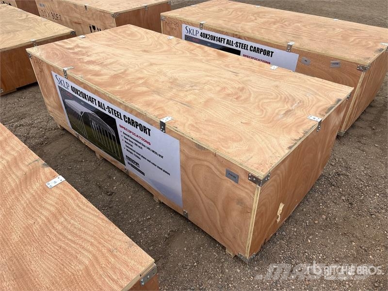 SKLP SK-SC40 20 ft x 40 ft 40 Ft x 20 Ft Carport ( Stahlrahmenaufbauten