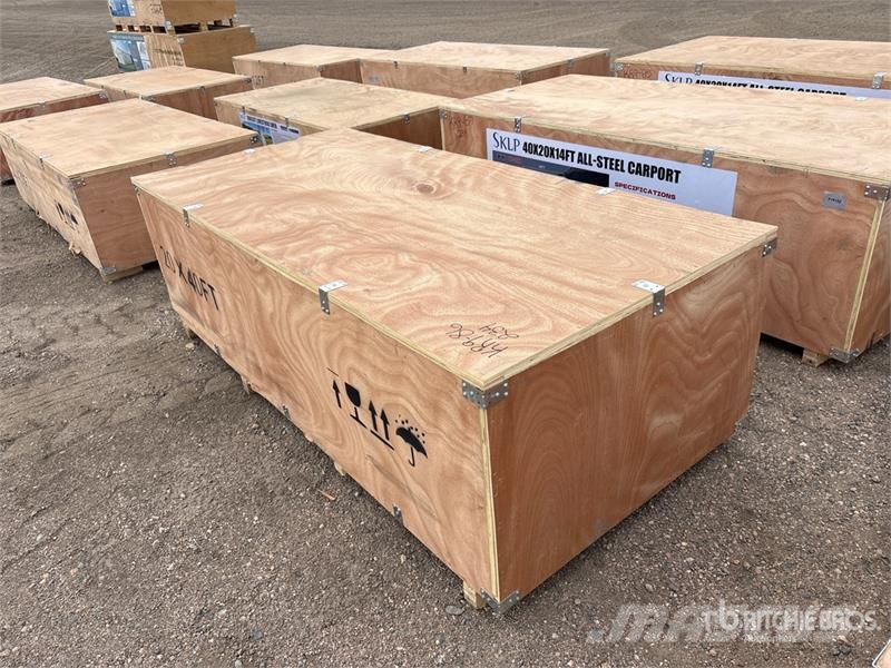 SKLP SK-SC40 20 ft x 40 ft 40 Ft x 20 Ft Carport ( Stahlrahmenaufbauten