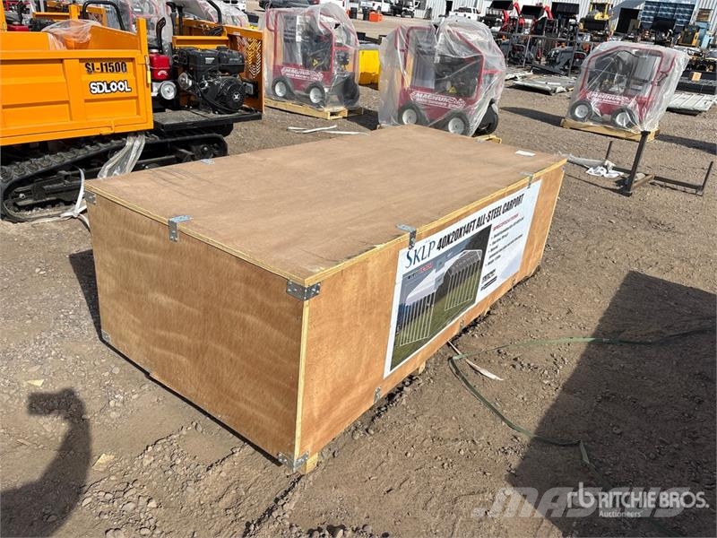 SKLP SK-SC40 20 ft x 40 ft x 14 ft Carport (Unused Teraskonstruktsiooniga ehitised
