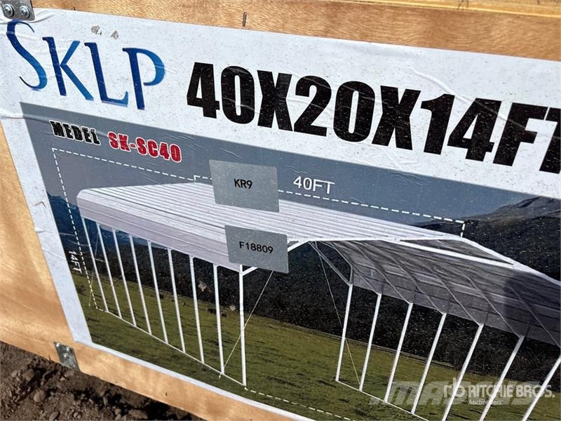 SKLP SK-SC40 20 ft x 40 ft x 14 ft Carport (Unused Teraskonstruktsiooniga ehitised