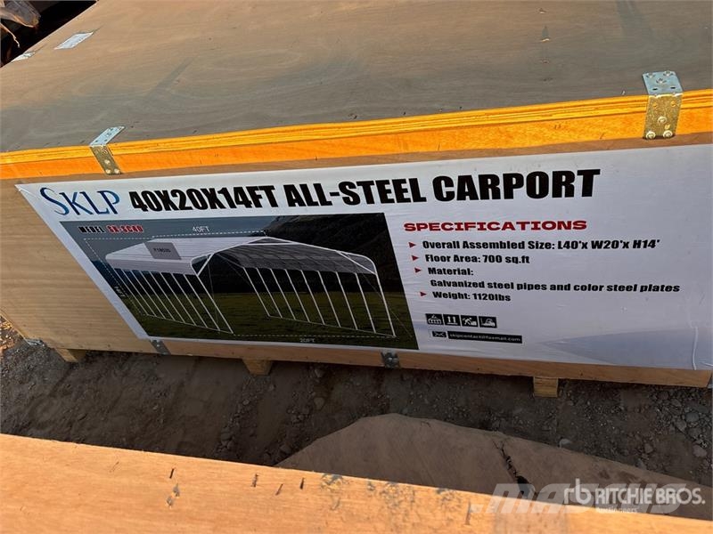 SKLP SK-SC40 20 ft x 40 ft x 14 ft Carport (Unused Stalen constructies