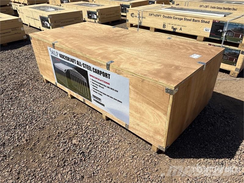 SKLP SK-SC40 20 ft x 40 ft All-Steel Garage Carpor Stålrammer