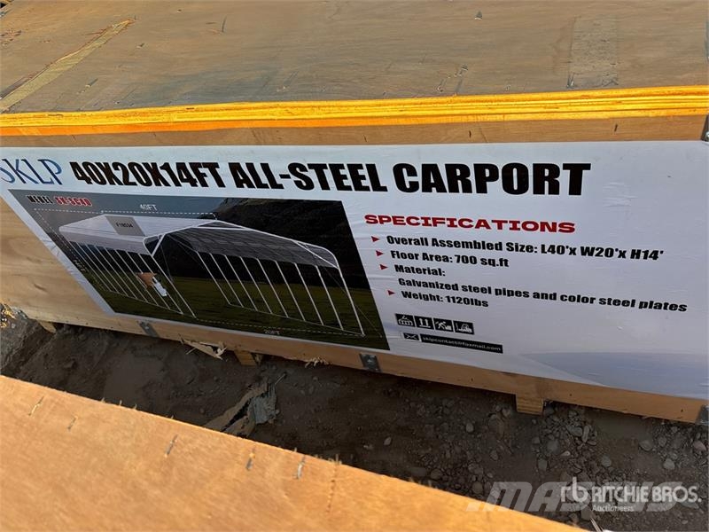 SKLP SK-SC40 20 ft x 40 ft x 14 ft Carport (Unused Stalen constructies