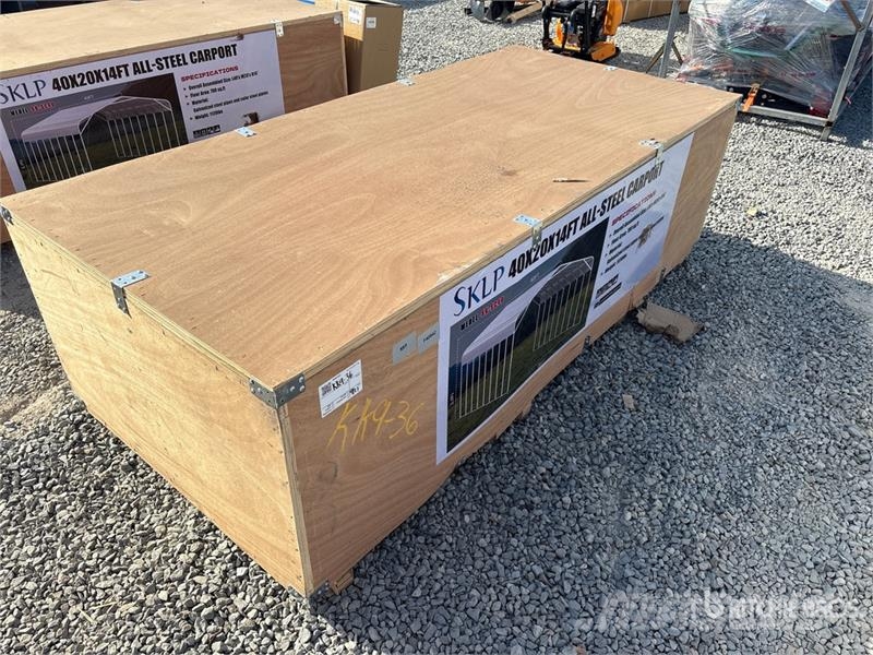 SKLP SK-SC40 40 Ft x 20 Ft Carport (Unused) Stahlrahmenaufbauten