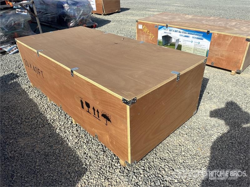 SKLP SK-SC40 40 Ft x 20 Ft Carport (Unused) Stahlrahmenaufbauten