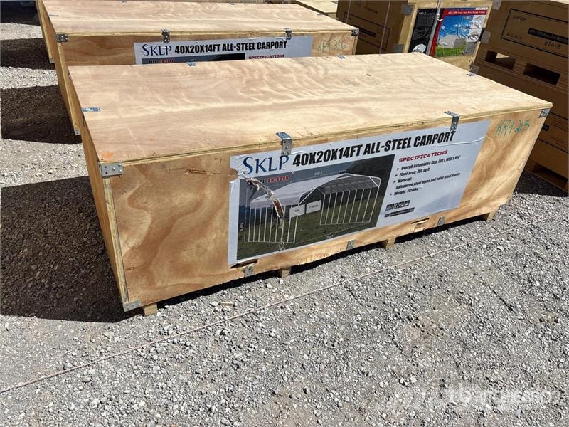 SKLP SK-SC40 40 ft x 20 ft Carport (Unused) Tērauda karkasa ēkas
