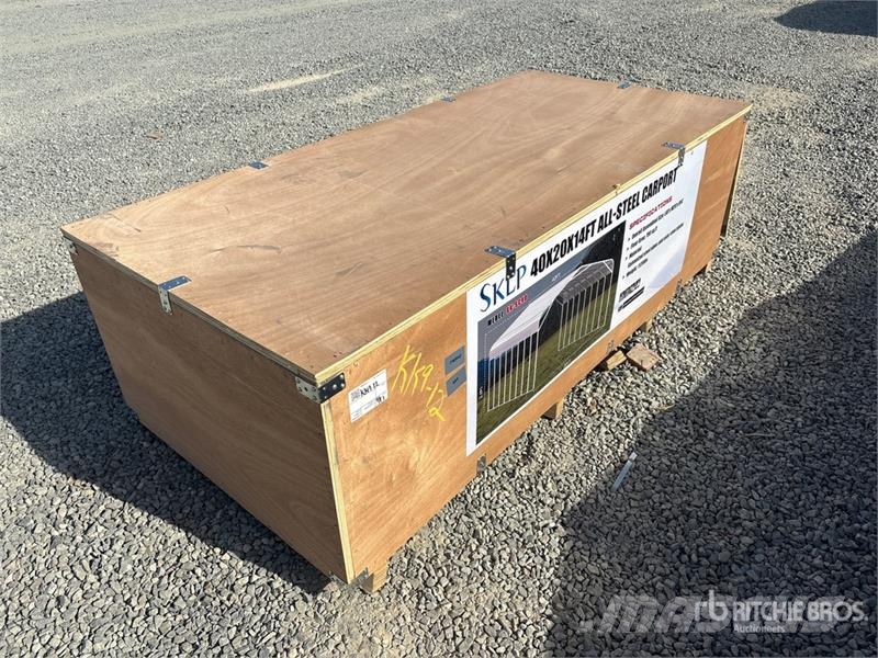 SKLP SK-SC40 40 Ft x 20 Ft Carport (Unused) Stahlrahmenaufbauten