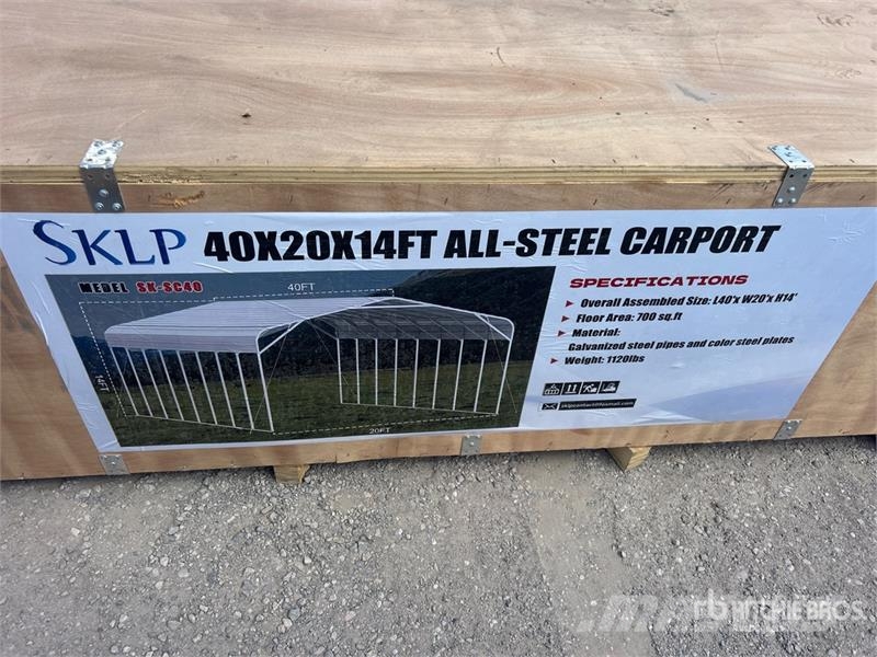 SKLP SK-SC40 40 ft x 20 ft Carport (Unused) Jeklene gradbene konstrukcije
