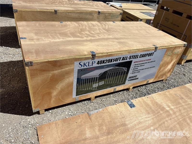 SKLP SK-SC40 40 ft x 20 ft Carport (Unused) Tērauda karkasa ēkas