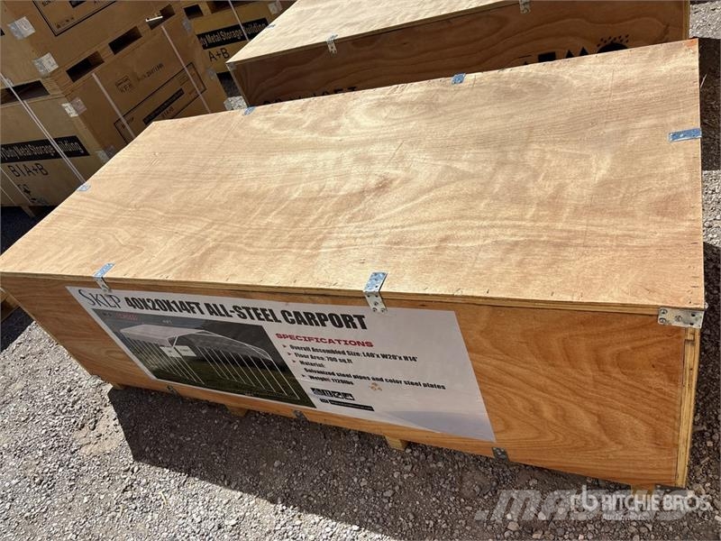  SKLP SK-SC40 40 ft x 20 ft Carport (Unused) Teraskonstruktsiooniga ehitised