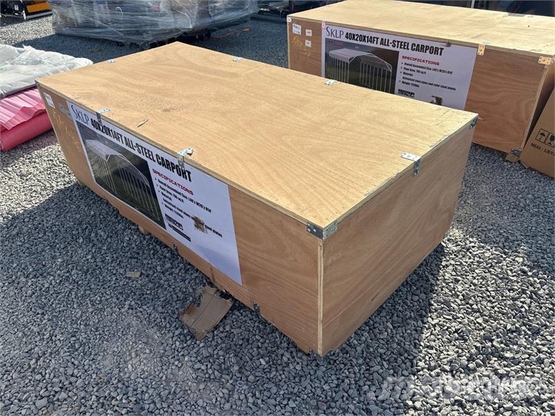SKLP SK-SC40 40 Ft x 20 Ft Carport (Unused) Stahlrahmenaufbauten