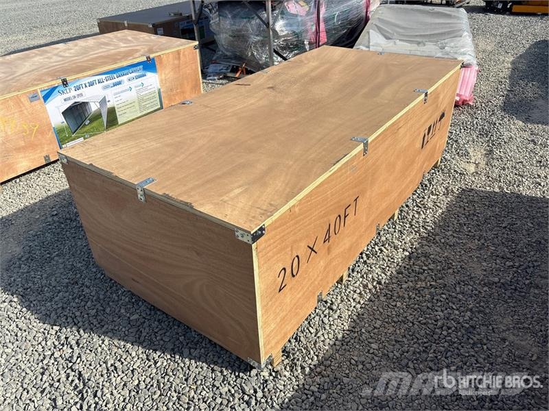SKLP SK-SC40 40 Ft x 20 Ft Carport (Unused) Stahlrahmenaufbauten