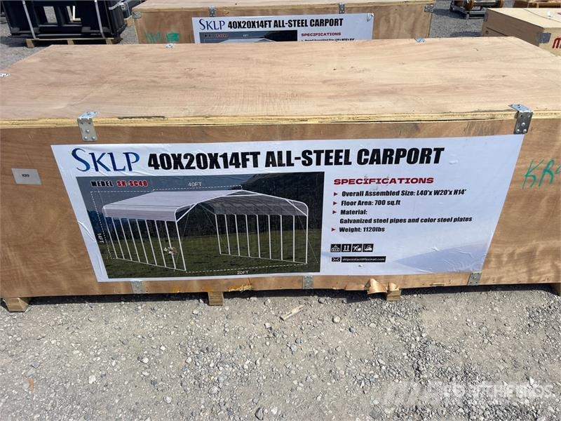  SKLP SK-SC40 40 ft x 20 ft Carport (Unused) Jeklene gradbene konstrukcije