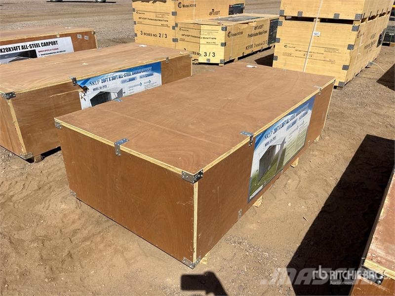 SKLP SK-ZP20 20 ft x 30 ft All-Steel Garage Carpor Steel frame buildings