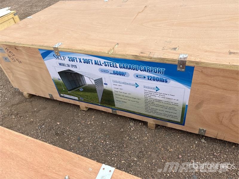  SKLP SK-ZP20 20 ft x 30 ft All-Steel Carport (Unus Stahlrahmenaufbauten