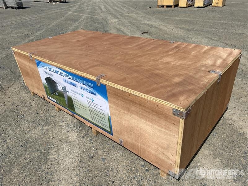  SKLP SK-ZP20 20 ft x 30 ft All-Steel Enclosed Carp 철골 건물