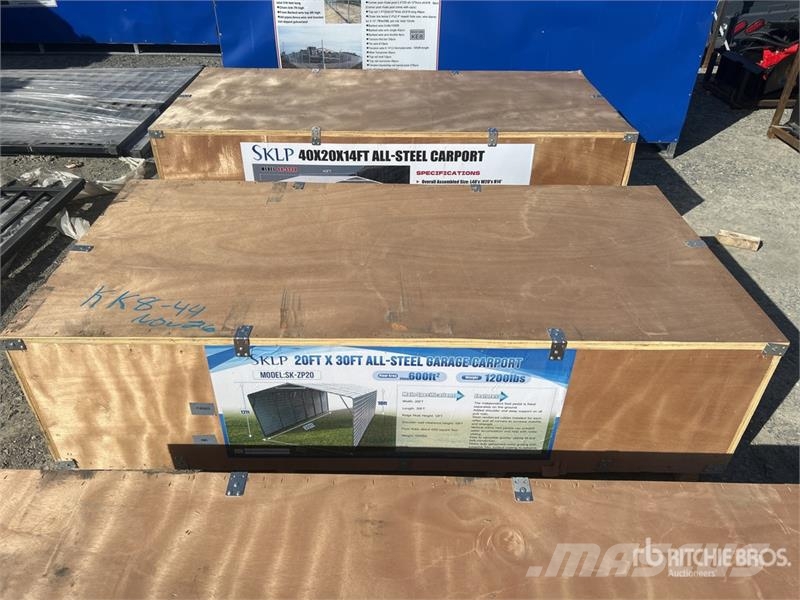 SKLP SK-ZP20 20 ft x 30 ft All-Steel Enclosed Carp Telai in acciaio
