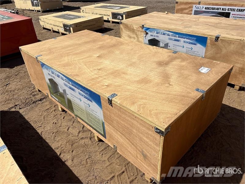 SKLP SK-ZP20 20 ft x 30 ft All-Steel Garage Carpor Steel frame buildings