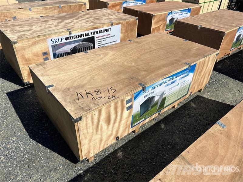 SKLP SK-ZP20 20 ft x 30 ft All-Steel Enclosed Carp Acélszerkezetes épületek